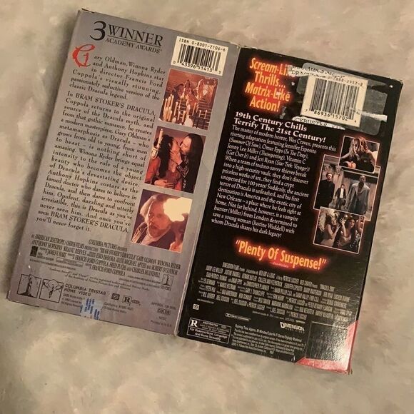 Dracula Movies VHS Bundle of 2 - Picture 2 of 6
